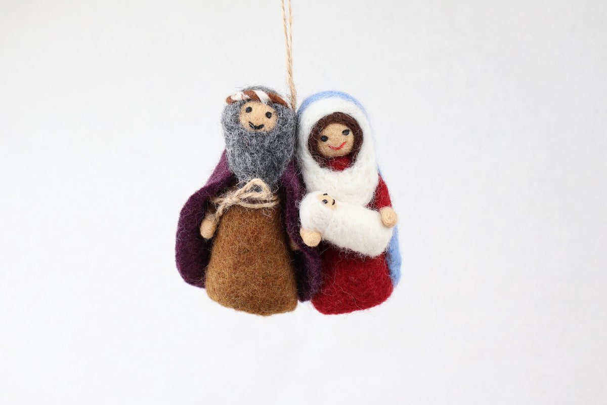Weihnachtsanhänger Maria und Josef I Christbaumschmuck Weihnachtsdeko I Winter Weihnachtsbaum I Heilige Familie