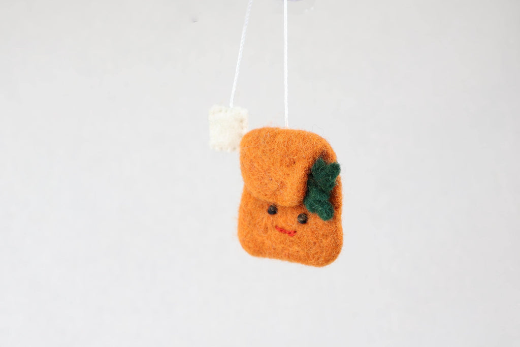 Teebeutel aus Filz | Weihnachtsanhänger & Geschenk für Teeliebhaber I Christbaumschmuck I Weihnachtsdeko I lustige Weihnachtsdeko