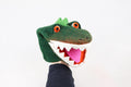 Handpuppe Krokodil aus Filz I Handspiel I Fingerspiel I Krokodil I süßes Monster I Spielzeug Montessori I Geschichten erzählen